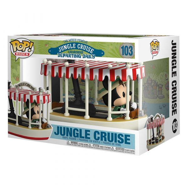 Jungle Cruise POP! Rides Vinyl Figura Skipper Mickey w/Boat 15 cm